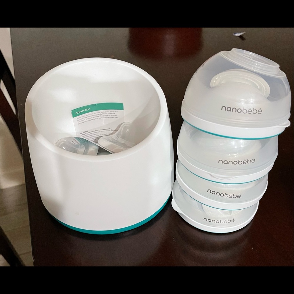 Brand new never used Teal Nanobebe bottles